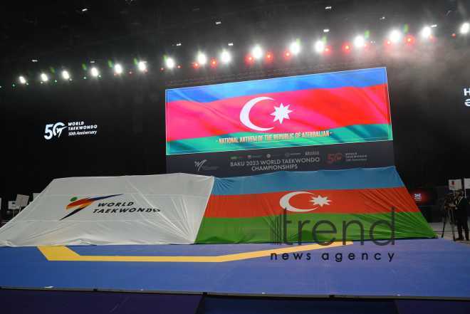 Церемонии открытия 26-го чемпионата мира по таэквондо в Баку Азербайджан Баку 29 май 2023

